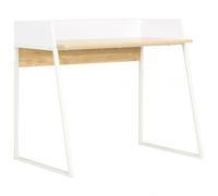 Scrivania VidaXL 90x60x88 cm Rovere/Bianco