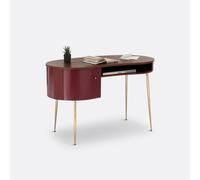 Scrivania vintage impiallacciata noce, Topim Rosso TU