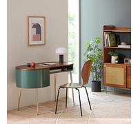 Scrivania vintage impiallacciata noce, Topim Verde TU