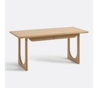 Scrivania XL in rovere e impiallacciato, 2 cassetti, Douve Beige TU