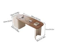 Scrivanie per Computer Scrivania in legno massello, lusso leggero, sala studio moderna, scrivania da ufficio, del capo dell'azienda, computer, for consulenza medica di bellezza Tavolino da Caffè