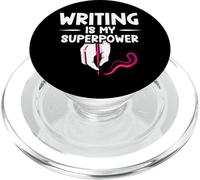 Scrivere È Il Mio Superpotere Scrittore Autore Lavoro PopSockets PopGrip per MagSafe