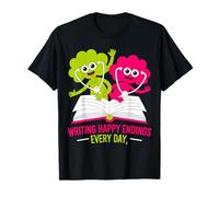 Scrivere Happy Endings Every Day Design Maglietta