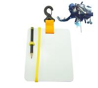 Scrivere subacquea in ardesia, durevole clip girevole e facile da usare, lavagna subacquea subacquea, lavagna subacquea per sport acquatici e immersioni
