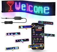 Scrivi e trasmetti, Insegna display luminoso smart, 68x12cm,USB, App Bluetooth