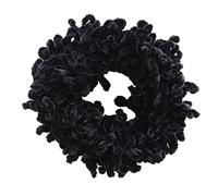 Scrivi per capelli per ragazze Volumizzando scricchiolii grandi capelli cravatta elastica coppia di capelli coperto di capelli neri, scricchiolii per ragazze