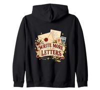 Scrivi più Lettere Vintage Felpa con Cappuccio
