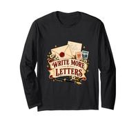 Scrivi più Lettere Vintage Maglia a Manica