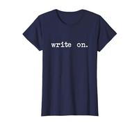 Scrivi su Scrittori di Macchine da Scrivere Meme Maglietta, Donna, Navy, XXL