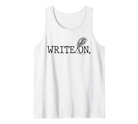 Scrivi sulla Scrittura Scrittore Autore Lavoro Canotta