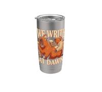Scriviamo All'alba Capybara Scrittori Lettori Bicchiere termico in acciaio inox doppia parete