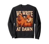 Scriviamo All'alba Capybara Scrittori Lettori Felpa