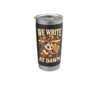 Scriviamo All'alba Scrittore notturno Possum Bicchiere termico in acciaio inox doppia parete