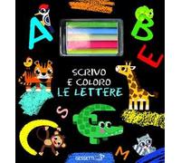 Scrivo e coloro le lettere. Ediz. a colori. Con gessetti