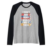 Scrivo Libri Troppo Divertenti per i Lettori Maglia con Maniche Raglan