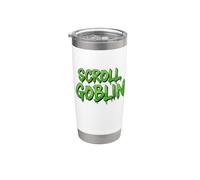SCROLL GOBLIN Divertente dipendente dalle app di scorrimento dei social media Bicchiere termico in acciaio inox doppia parete