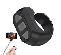 Scrolling Ring - 3 Key Phone Scroller, Multipurpose Smart Remote Ring, 0.87x1.18x0.59 in Versatile Page Turner | Videocamera Recording Clicker for Music Playback, Video Browsing, Presentation Control