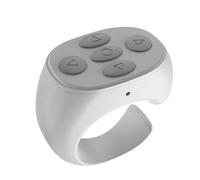 Scrolling Ring | ABS, 1.5in X 0.7in X 1.3in, 30mAh | 5.3 Remote for Phone, Camera Shutter, Selfie, Page Turner | Type-C Ricaricabile