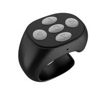 Scrolling Ring Remote, Wireless Page Turner Clicker Controller, Hands- Wearable Device for Camera Shutter E-Book Reading Music Control Presentation Scrolling Video