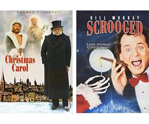 Scrooged & A Christmas Carol - Holiday DVD pack - George C. Scott & Bill Murray