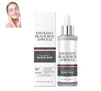 Scrub al riso nero e bianco, fiala di riso con doppia essenza esfoliante, pelle luminosa per tutti i tipi di pelle, pori sottili