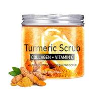 Scrub alla curcuma da 200 g, scrub alla curcuma per viso e corpo con azione detergente profonda, uniformità dell'incarnato, idratazione e nutrimento, scrub corpo illuminante alla curcuma (1 PC)