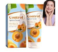 Scrub all'albicocca, scrub esfoliante per il viso da donna, scrub delicato con estratto di albicocca, pulizia profonda, elimina la pelle morta, schiarisce la pelle opaca, liscia la pelle (1 pezzi)