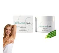 Scrub ascelle - Crema deodorante illuminante, scrub ascelle per aiutare a ridurre l'odore e lo scolorimento, scrub deodoranti idratanti esfolianti per donne e uomini (1)