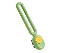 Scrub Brushes Soap Dispenser - Refillable Cleaning Tool, Compact Design, Sturdy Grip, Quick-Foaming Bristles, 7.48 Inches Long Handle | Essentiall Household Cleaning Accessory for Dishes, Counters