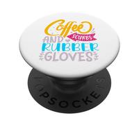 Scrub Caffè E Guanti Di Gomma PopSockets PopGrip Adesivo