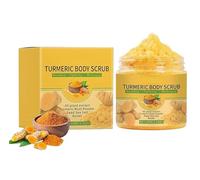 Scrub corpo alla curcuma, burro di karité e sale del Mar Morto Esfoliante idratante naturale, rimuove le cellule morte, contiene burro di karité, uniforma il tono della pelle (1 pcs)