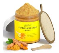 Scrub Corpo alla Curcuma e Vitamina C, Scrub Esfoliante, Rimuove la Pelle Morta, Migliora le Macchie Scure Dell'acne, Pulizia Profonda Naturale, Esfoliante per la Zona Bikini dei Glutei