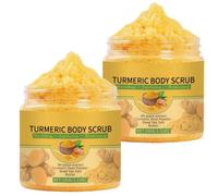 Scrub corpo alla curcuma, scrub viso esfoliante e idratante, uniforma il tono della pelle, deterge delicatamente in profondità, adatto a tutti i tipi di pelle