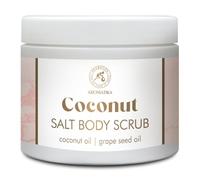 Scrub Corpo Cocco 500 g - Scrub Corpo con Sale - Scrub Corpo con Olio di Cocco e Olio di Vinaccioli - Aroma di Cocco - Cura della Pelle - Cura delle Mani - Cura del Corpo - Bellezza