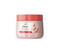 Scrub corpo Dove alle pesche bianche e riso schiacciato: esfolia e nutre in profondit per una pelle liscia e radiosa, 425 ml