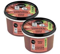 Scrub Corpo ESFOLIANTE, Rivitalizzante, Cacao & Zuccero, Vaso 250ml (2 Vasetti)