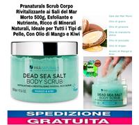 Scrub Corpo Rivitalizzante ai Sali del Mar Morto 500g, Esfoliante e Nutriente