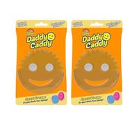 Scrub Daddy Caddy Porta Spugna - Organizzatore per Lavello per les Spugnettes Scrub Daddy e Mommy - Supporto per Asciugatura Rapida per Lavandino, Bagno e Ripostiglio x 2