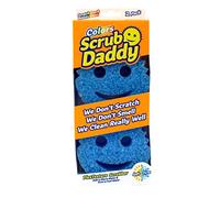 Scrub Daddy Colors Spugna Piatti Lavabile, Spugne Cucina e Bagno, Spugnette Lavapiatti Non Graffia con Design Morbido e Compatto FlexTexture, Lavabile in Lavastoviglie, 2 Pz Blu