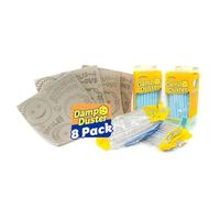 Scrub Daddy Damp Duster Sponge & Towel Bundle - 4 spugne per spolverare e 4 asciugamani umidi - Swipe & Polish Blinds, battiscopa, mobili e altro (8 pezzi)
