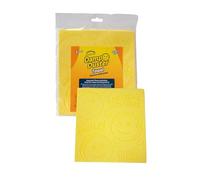 Scrub Daddy Damp Duster, Spugna per la Pulizia della Polvere, Spolverino per Persiane e Tende in Legno, Prese d'Aria, Termosifoni, Battiscopa, Specchi e Ragnatele, Trattiene la Polvere, Panno Giallo