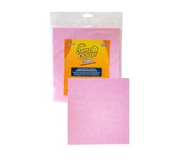Scrub Daddy Damp Duster, Spugna per la Pulizia della Polvere, Spolverino per Persiane e Tende in Legno, Prese d'Aria, Termosifoni, Battiscopa, Specchi e Ragnatele, Trattiene la Polvere, Panno Rosa