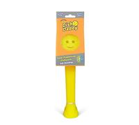 Scrub Daddy Dish Daddy Spugna per Piatti, Spazzola per Piatti Dispensa Sapone, Spugnetta con Manico, Spugna per Piatti con Scrubber Incorporato e Testina di Pulizia Staccabile - Giallo