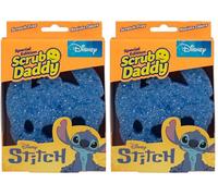 Scrub Daddy Disney Stitch Spugna, Spugna per Lavare, Piatti, Cucina e Bagno, non Graffia, con Design Morbido e Compatto FlexTexture, Lavabile in Lavastoviglie (Confezione da 2)
