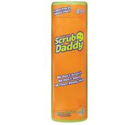 Scrub Daddy Originale Spugna Piatti Lavabile, Spugne Cucina e Bagno, Non Graffia Prodotti per la Pulizia della Casa, Design Morbido e Compatto FlexTexture, Lavabile in Lavastoviglie, Giallo 8 Pz