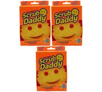 Scrub Daddy Spugna 3 X 1 Pezzo Morbido / Duro Riutilizzabile Inodore Non Graffia