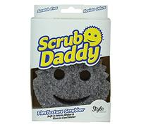 Scrub Daddy Style Spugna Piatti Lavabile, Spugne Cucina e Bagno, Non Graffia Prodotti per la Pulizia della Casa, Design Morbido e Compatto FlexTexture, Lavabile in Lavastoviglie, Grigio 1 Pz