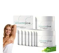 Scrub dell'avambraccio -Brightening Deodorante Crema, Ascelle Scrub per ridurre l'odore e lo scolorimento, esfoliante deodorante idratante Scrubs per donne e uomini, pulire delicatamente (7)