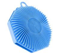 Scrub in silicone, spazzola per il corpo manuale - esfoliatore morbido in silicone, spazzola doppia faccia per la cura quotidiana del bagno