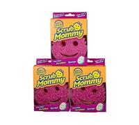 Scrub Mommy Spugna a doppio lato per la pulizia, confezione da 3 pezzi, scrubber e spugna delicata in una, texture Scrub Daddy, spugnetta mutevole